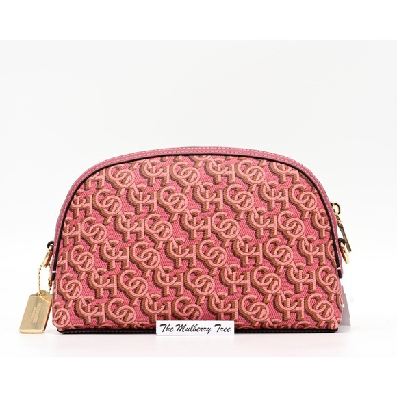 COACH MADI Crossbody w Rouge Pink Canvas & Leather Monogram Print CF343 NWT $328 - Picture 5 of 9